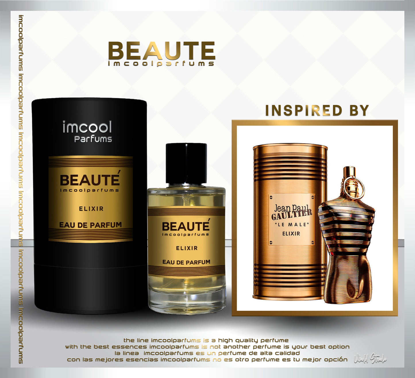 IMCOOLPARFUMS BEAUTÉ ELIXIR EDP inspired by “LE MALE ELIXIR” JEAN PAUL GAULTIER
