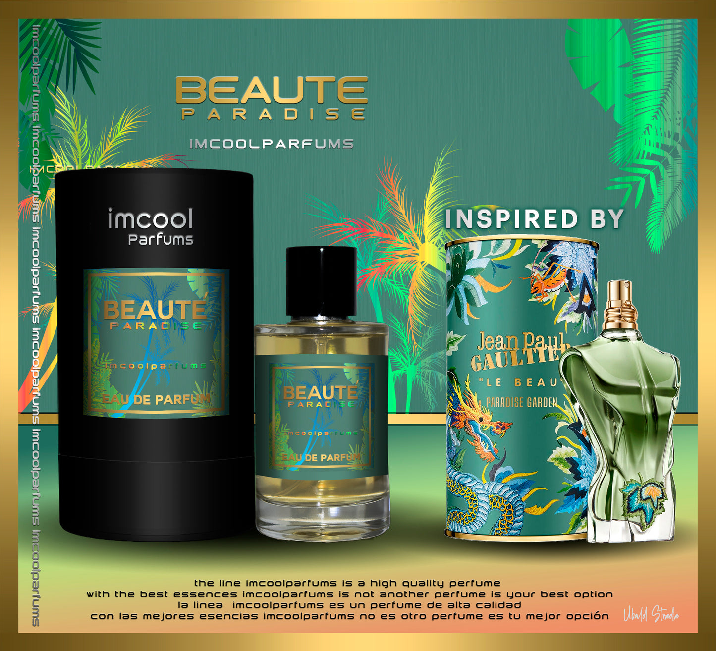 IMCOOLPARFUMS inspired by “LE BEAU PARADISE GARDEN” JEAN PAUL GAULTIER